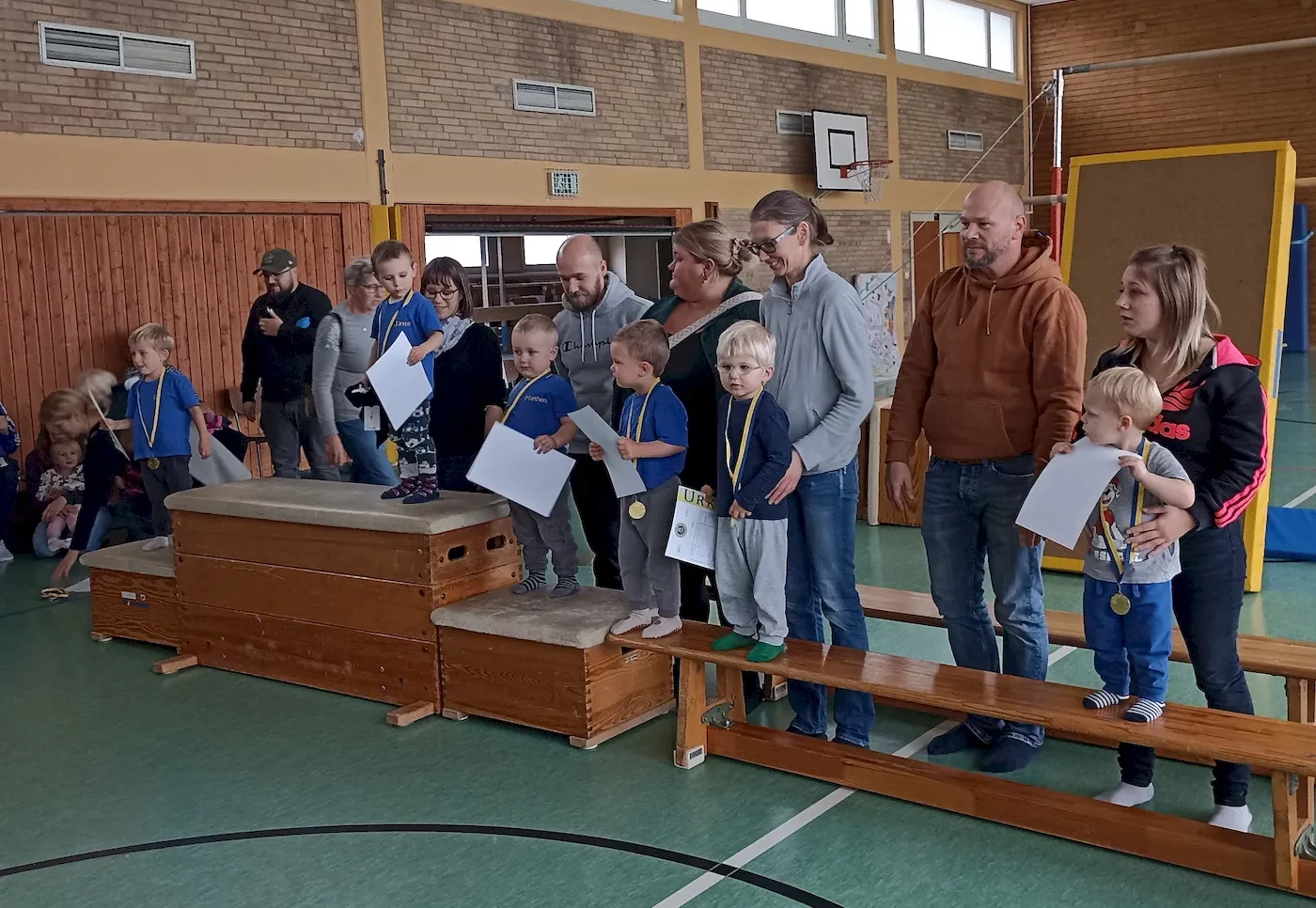 Wettkampf 1 a Jungen